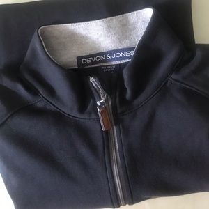 Devon & Jones 1/4 zip Mens Shirt